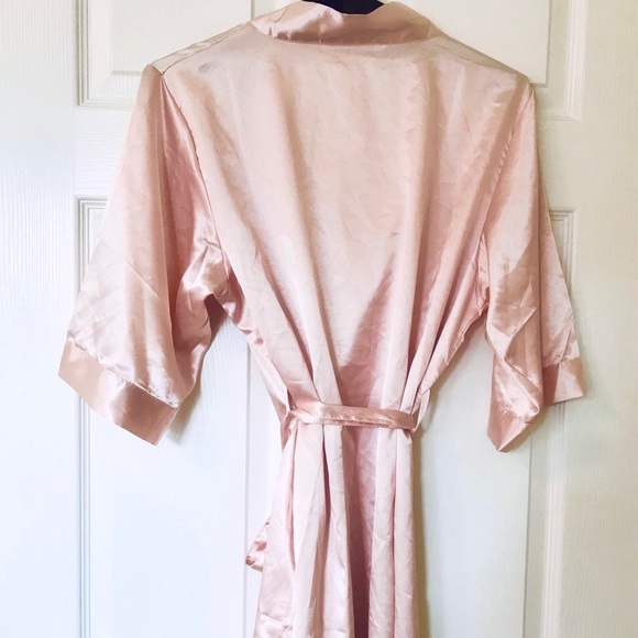 PRETTY ROBES Pink Satin Robe - Picture 12 of 14